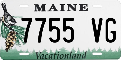 ME license plate 7755VG