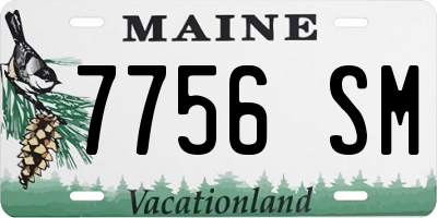 ME license plate 7756SM