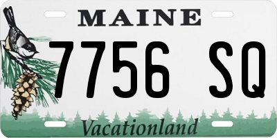 ME license plate 7756SQ