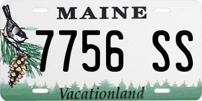ME license plate 7756SS