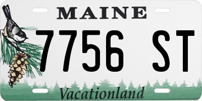 ME license plate 7756ST