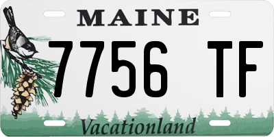 ME license plate 7756TF