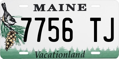 ME license plate 7756TJ