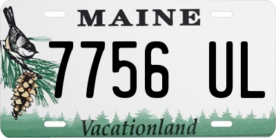 ME license plate 7756UL