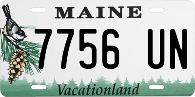 ME license plate 7756UN