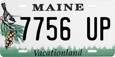 ME license plate 7756UP