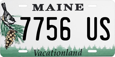 ME license plate 7756US
