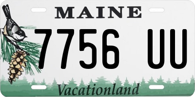 ME license plate 7756UU