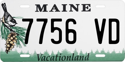 ME license plate 7756VD