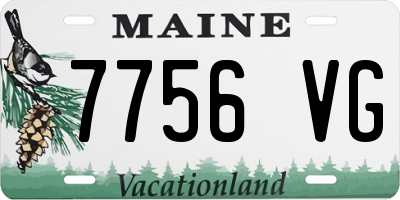 ME license plate 7756VG