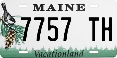 ME license plate 7757TH