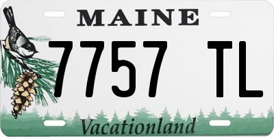 ME license plate 7757TL
