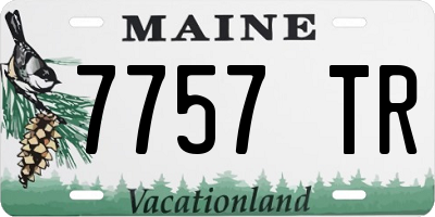 ME license plate 7757TR