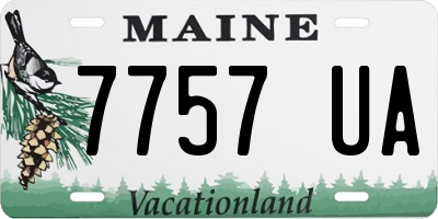 ME license plate 7757UA