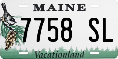ME license plate 7758SL