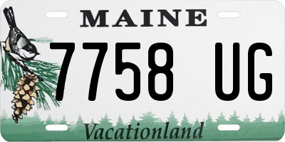 ME license plate 7758UG
