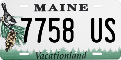 ME license plate 7758US