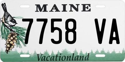 ME license plate 7758VA