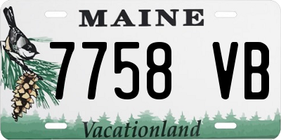 ME license plate 7758VB