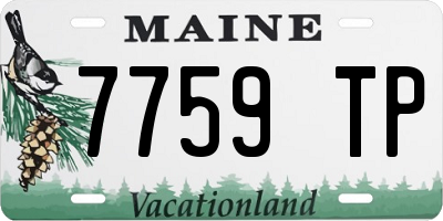 ME license plate 7759TP