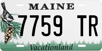 ME license plate 7759TR