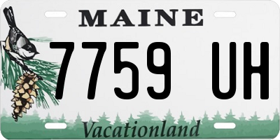 ME license plate 7759UH