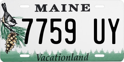 ME license plate 7759UY