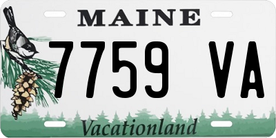 ME license plate 7759VA