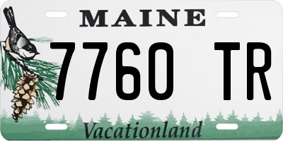 ME license plate 7760TR
