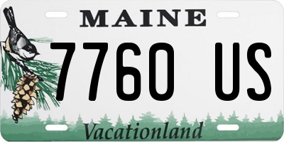 ME license plate 7760US