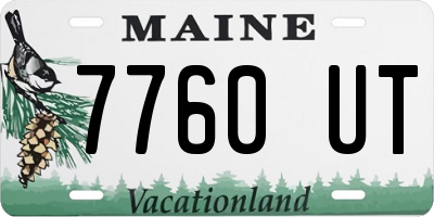 ME license plate 7760UT