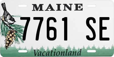 ME license plate 7761SE