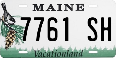 ME license plate 7761SH