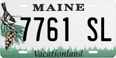 ME license plate 7761SL