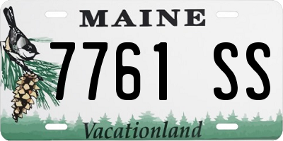 ME license plate 7761SS