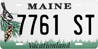 ME license plate 7761ST