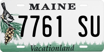ME license plate 7761SU