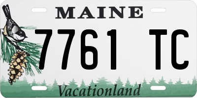 ME license plate 7761TC