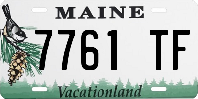 ME license plate 7761TF