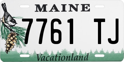 ME license plate 7761TJ