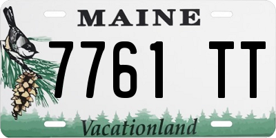 ME license plate 7761TT