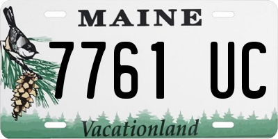 ME license plate 7761UC
