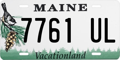 ME license plate 7761UL