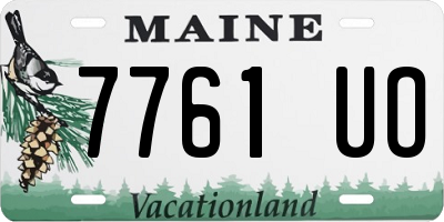 ME license plate 7761UO