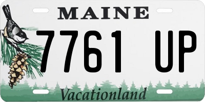 ME license plate 7761UP