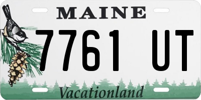 ME license plate 7761UT