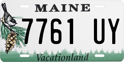 ME license plate 7761UY