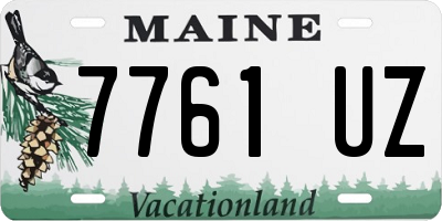 ME license plate 7761UZ