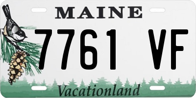 ME license plate 7761VF