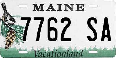 ME license plate 7762SA